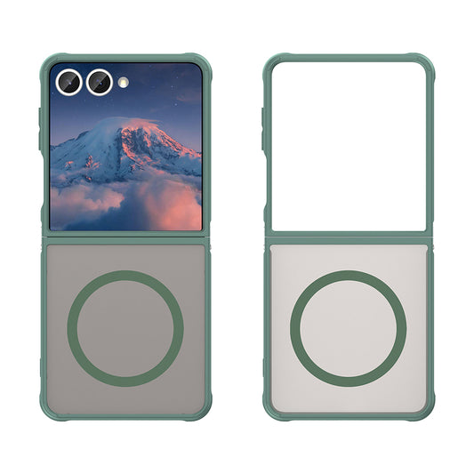 MagSafe-kuori Samsung Galaxy Z Flip7 F766:lle, Techsuit, HaloFrost II, Vihreä