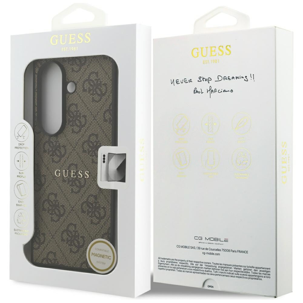 MagSafe-kotelo Samsung Galaxy Z Fold7 F966:lle, Guess, 4G Classic, Ruskea