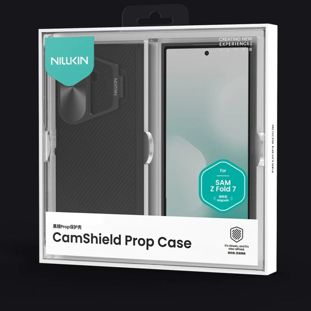 MagSafe-kuori Samsung Galaxy Z Fold7 F966:lle, Nillkin, CamShield Prop metallilinssinsuojalla, musta