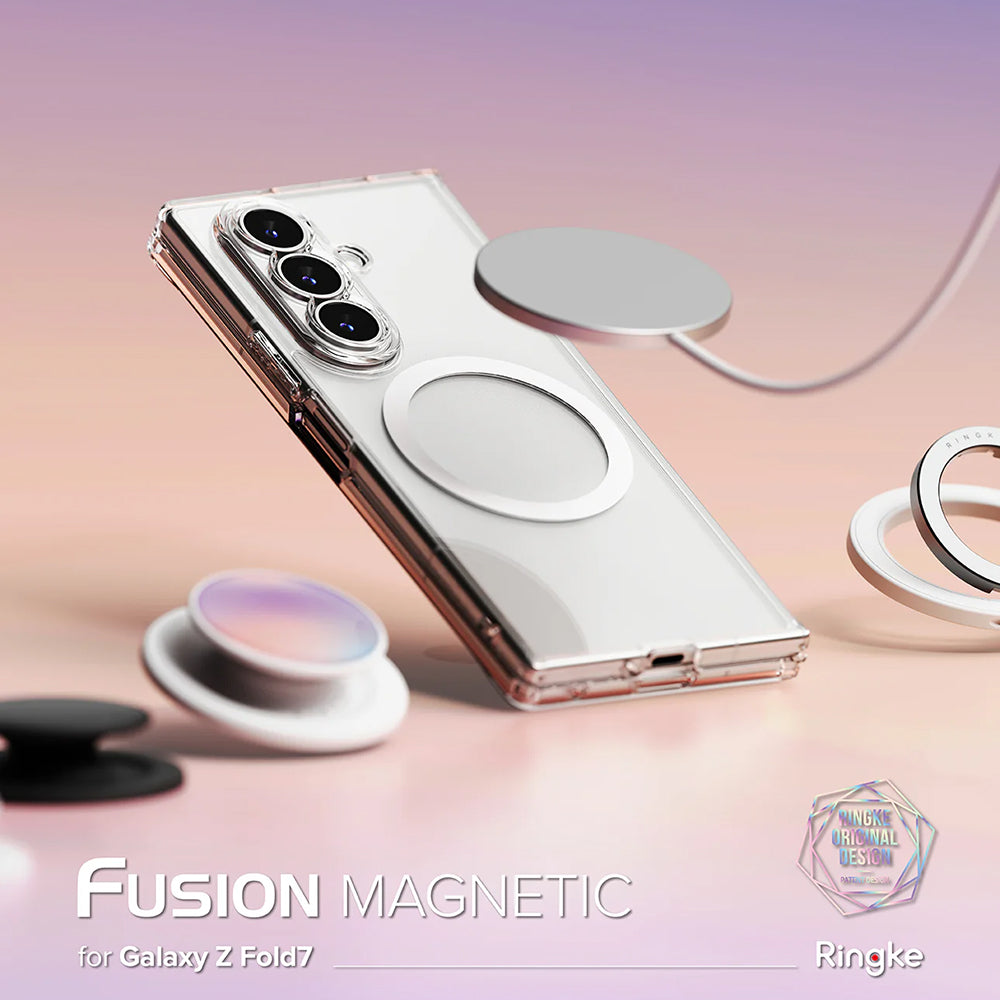 MagSafe-kuori Samsung Galaxy Z Fold7 F966:lle, Ringke, Fusion, Läpinäkyvä