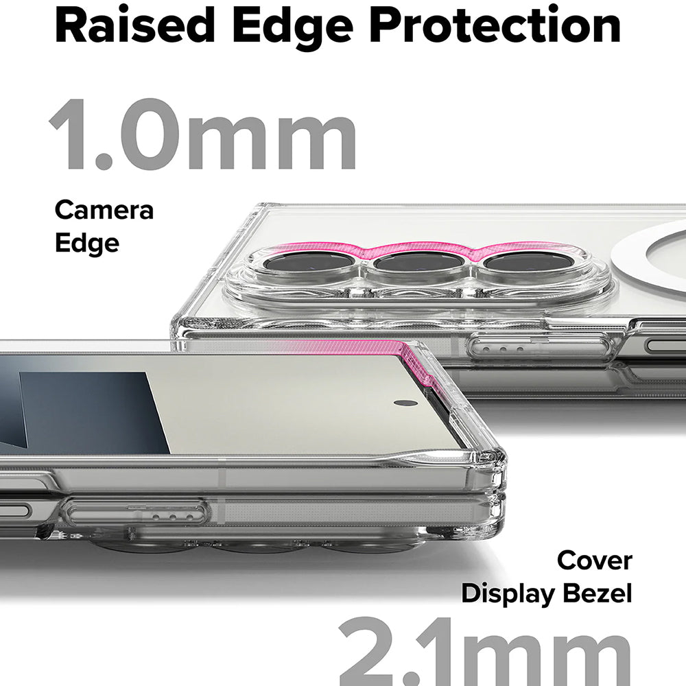 MagSafe-kuori Samsung Galaxy Z Fold7 F966:lle, Ringke, Fusion, Läpinäkyvä
