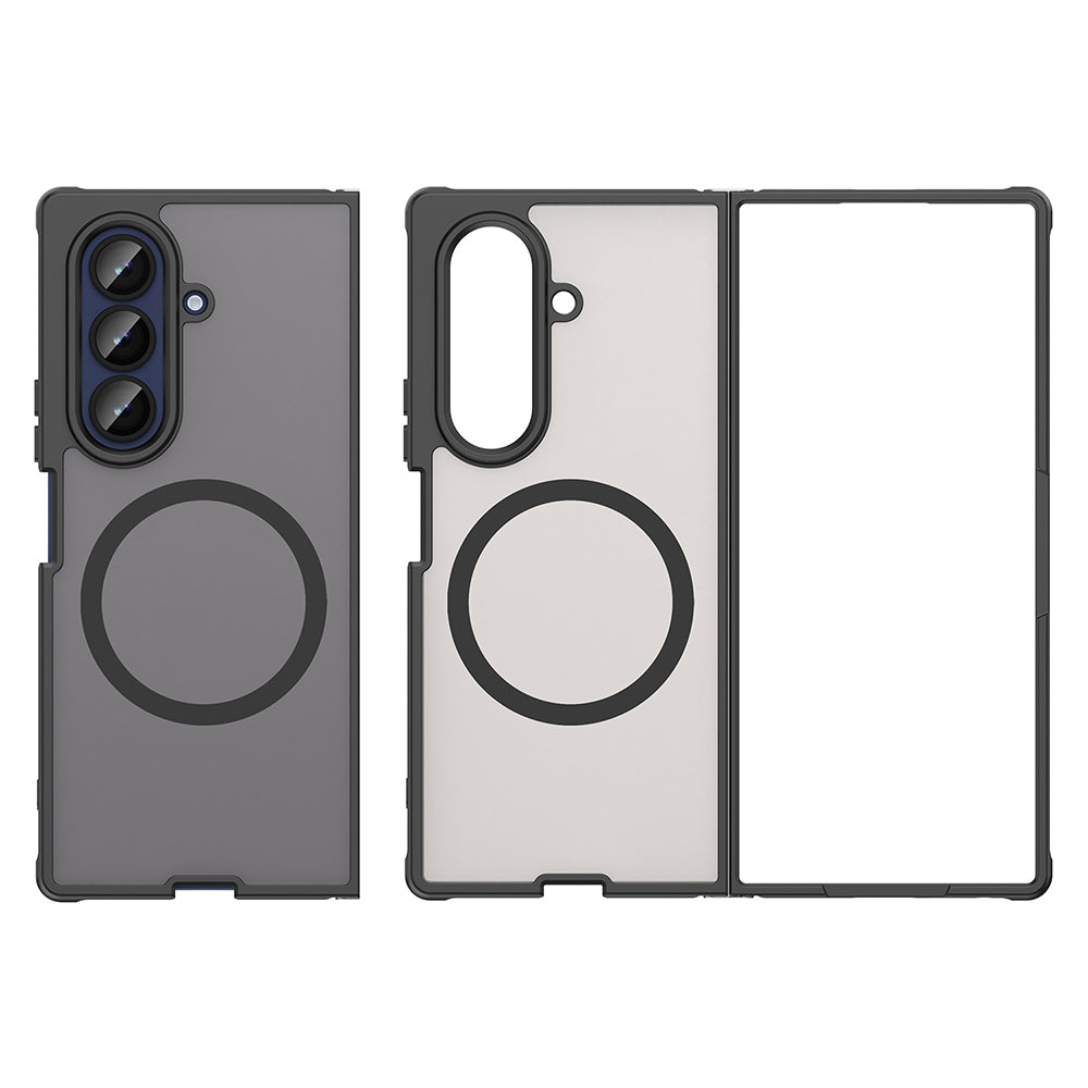 MagSafe Case for Samsung Galaxy Z Fold7 F966, Techsuit, HaloFrost II, Black