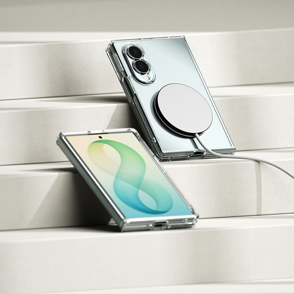 MagSafe-suojakuori Samsung Galaxy Z Fold8 F971 -puhelimelle, Ringke Fusion, läpinäkyvä