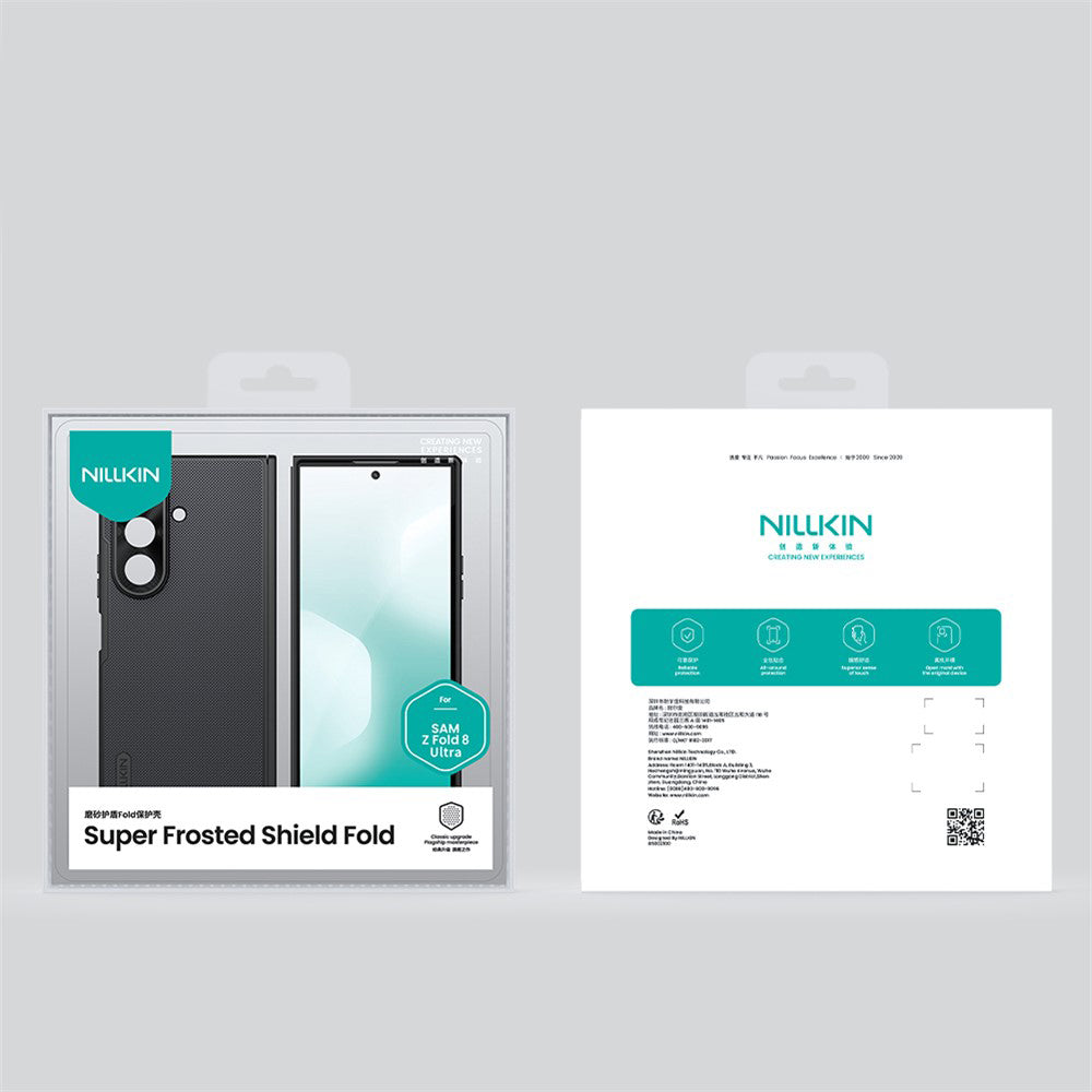 MagSafe-kuori Samsung Galaxy Z Fold8 Ultra F976:lle, Nillkin, Super Frosted Shield, Musta
