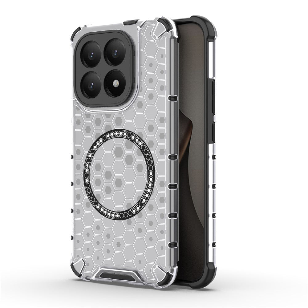 MagSafe-kotelo Xiaomi 15T:lle, Techsuit, HoneyComb Shield, Valkoinen