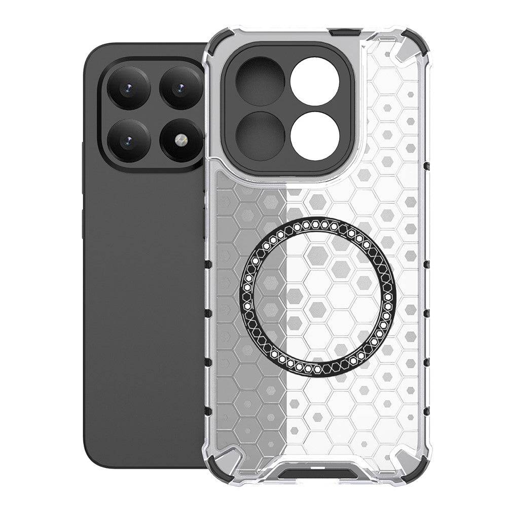 MagSafe-kotelo Xiaomi 15T:lle, Techsuit, HoneyComb Shield, Valkoinen