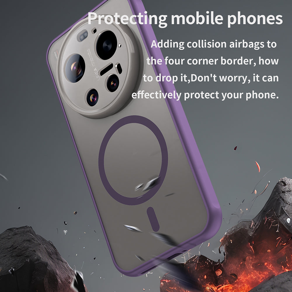 MagSafe-kotelo Xiaomi 17 Ultra -puhelimelle, Techsuit, HaloFrost II, Violetti