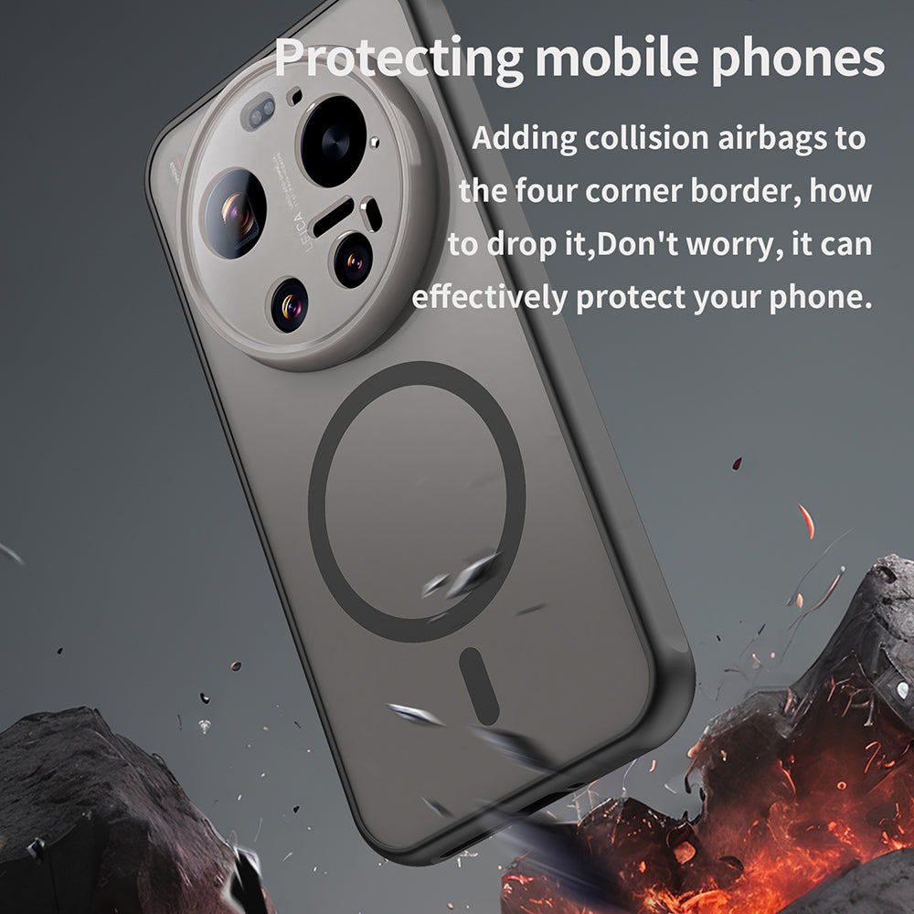 MagSafe-kotelo Xiaomi 17 Ultra -puhelimelle, Techsuit, HaloFrost II, Musta
