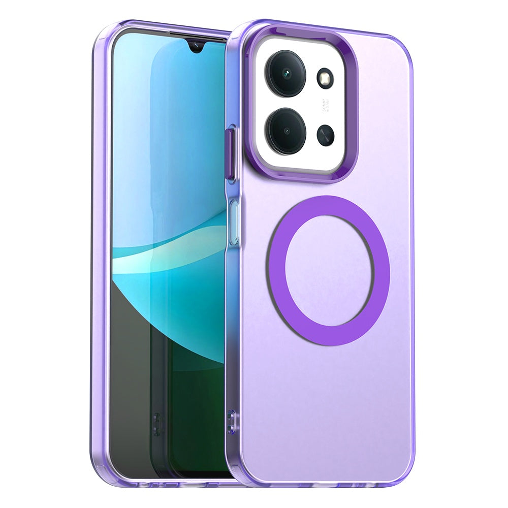 MagSafe-kuori Xiaomi Poco C85 4G / Redmi 15C 5G / 15C 4G:lle, Techsuit, CandyCase, Violetti