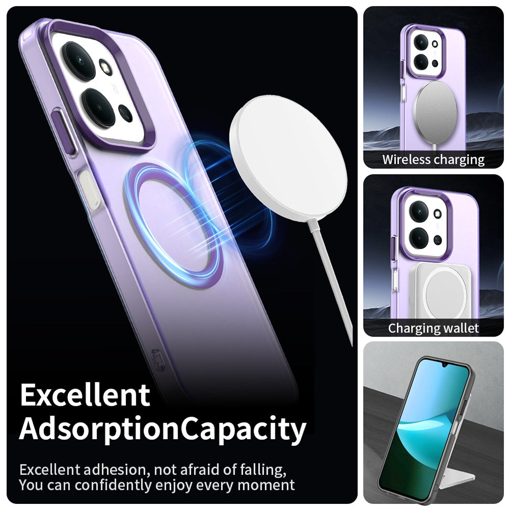 MagSafe-kuori Xiaomi Poco C85 4G / Redmi 15C 5G / 15C 4G:lle, Techsuit, CandyCase, Violetti