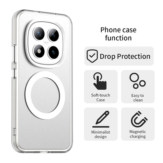 MagSafe-kotelo Xiaomi Poco M8 Pro / Redmi Note 15 Pro+ 5G, Techsuit, CandyCase, Valkoinen