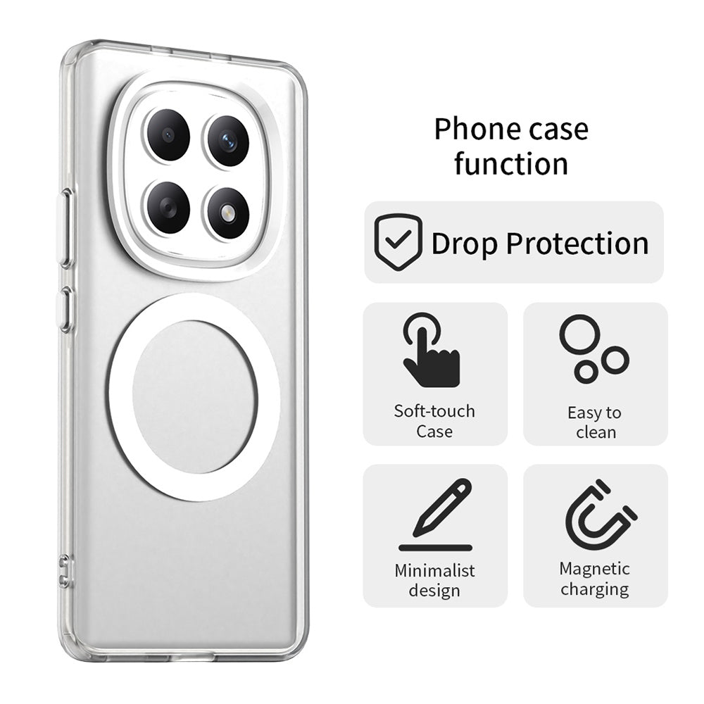 MagSafe-kotelo Xiaomi Poco M8 / Redmi Note 15 5G / Note 15 4G, Techsuit, CandyCase, Valkoinen