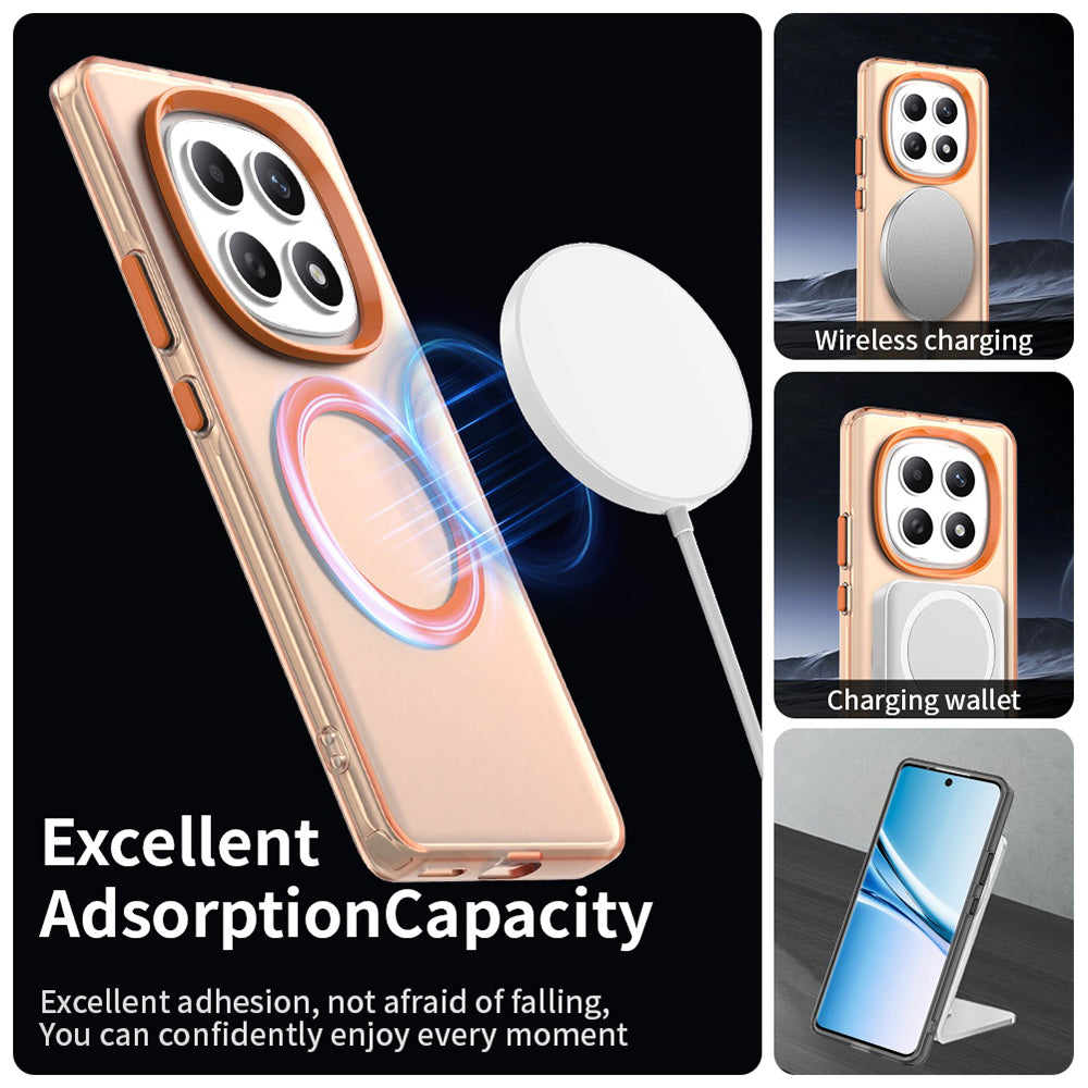 MagSafe-kotelo Xiaomi Poco M8 / Redmi Note 15 5G / Note 15 4G, Techsuit, CandyCase, Oranssi