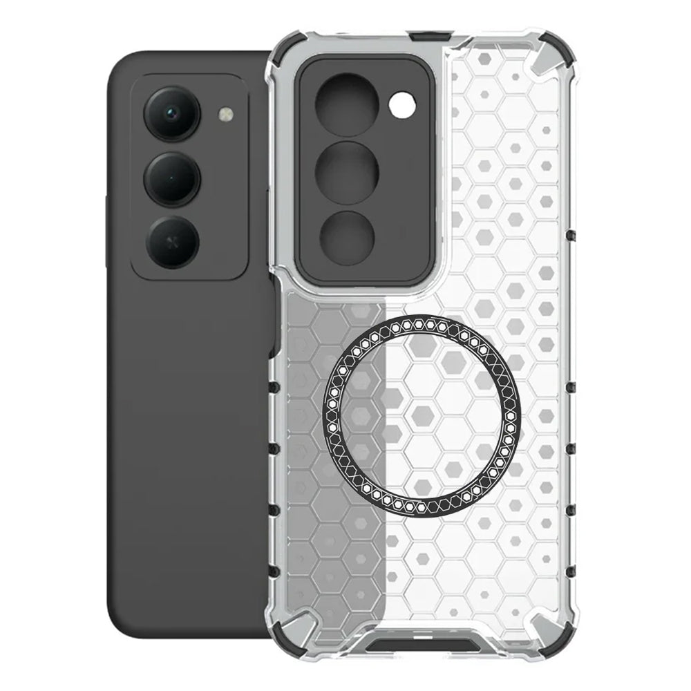 MagSafe-kotelo Xiaomi Redmi 15 5G / 15 4G:lle, Techsuit, HoneyComb Shield, Valkoinen