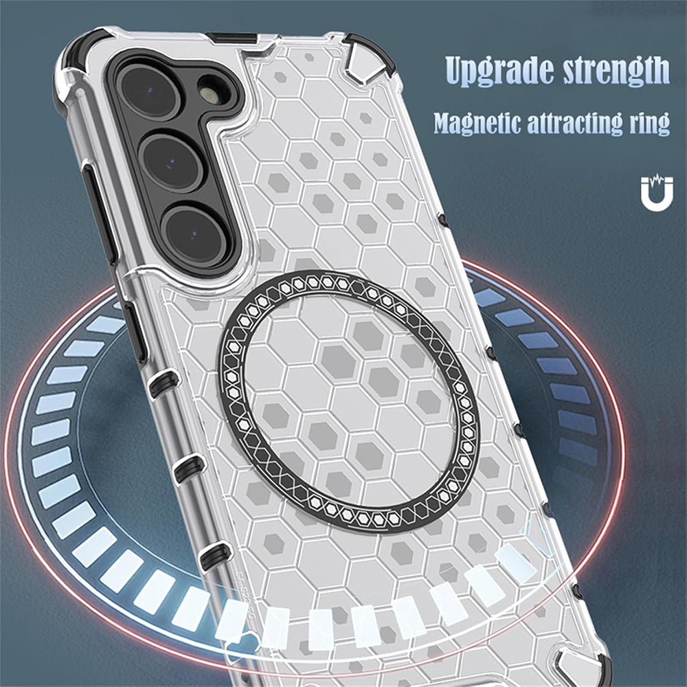 MagSafe-kotelo Xiaomi Redmi 15 5G / 15 4G:lle, Techsuit, HoneyComb Shield, Valkoinen