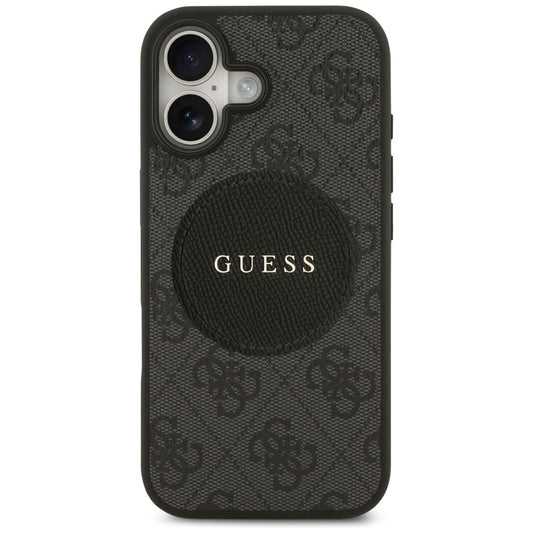 MagSafe-kotelo Apple iPhone 17:lle, Guess, 4G Circle Classic Logo, Musta