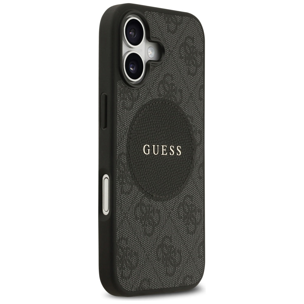 MagSafe-kotelo Apple iPhone 17:lle, Guess, 4G Circle Classic Logo, Musta