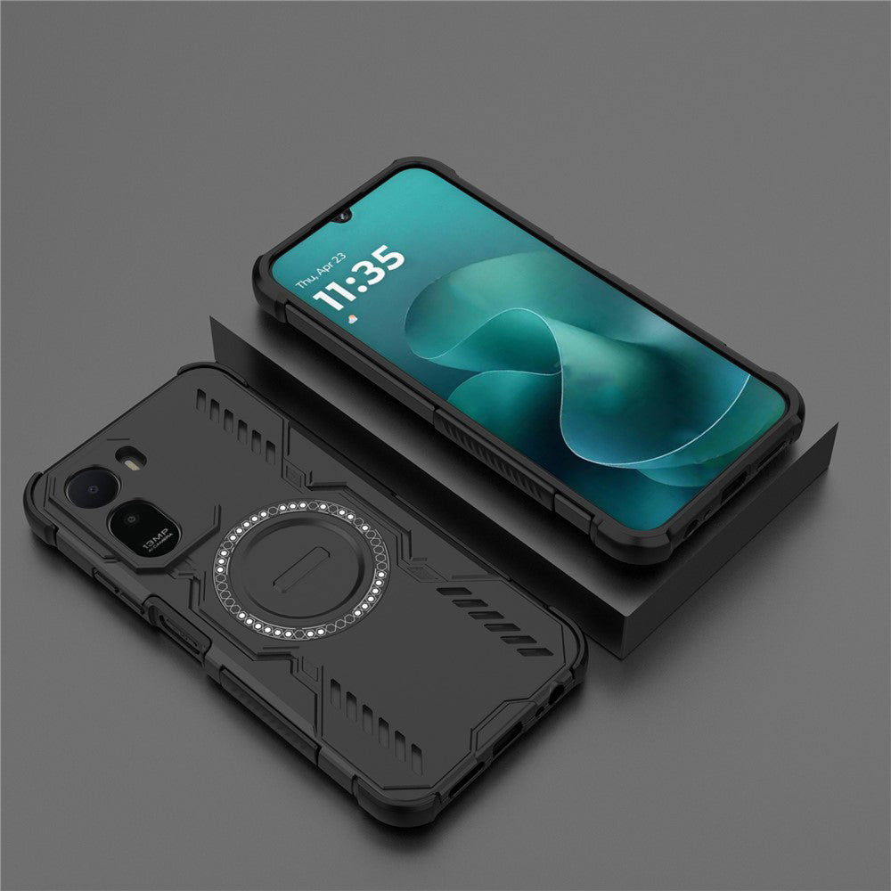 MagSafe-kuori Xiaomi Redmi A7 Pro 4G:lle, Techsuit, ArmorMag, Musta