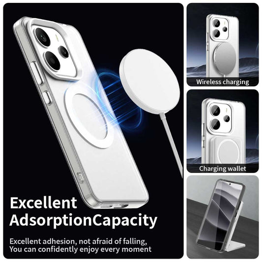 MagSafe-kuori Xiaomi Redmi Note 14 5G:lle, Techsuit, CandyCase, Valkoinen