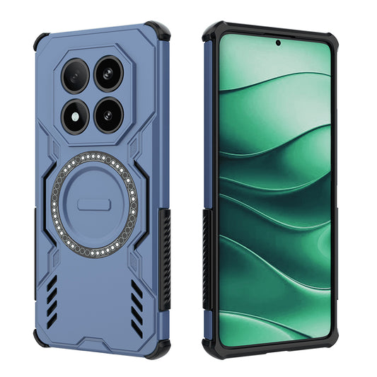 MagSafe-kuori Xiaomi Redmi Note 14 Pro 4G:lle, Techsuit, ArmorMag, Sininen