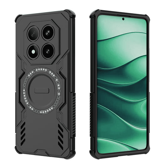 MagSafe-kuori Xiaomi Redmi Note 14 Pro 4G:lle, Techsuit, ArmorMag, Musta