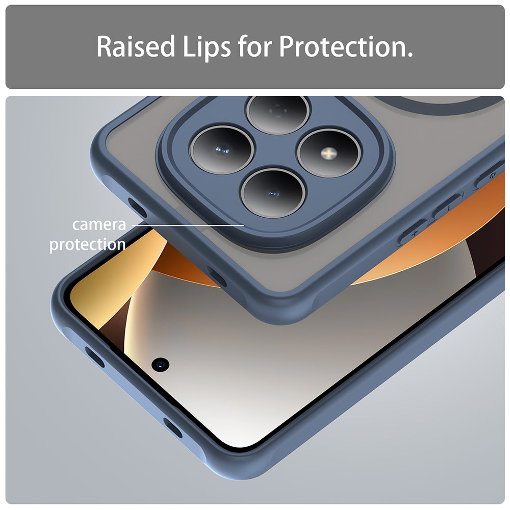 MagSafe-kotelo Xiaomi Redmi Note 15 Pro 4G:lle, Techsuit, HaloFrost II, Tummansininen