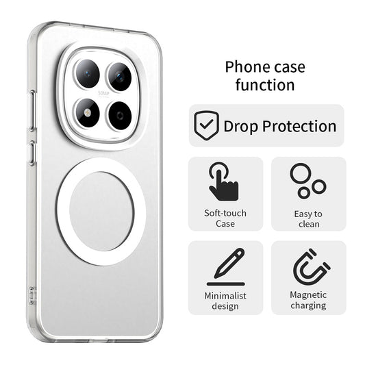 MagSafe-kotelo Xiaomi Redmi Note 15 Pro 5G:lle, Techsuit, CandyCase, Valkoinen