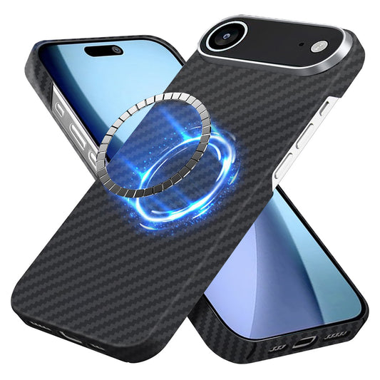 MagSafe-kotelo Apple iPhone 17 Airille, Techsuit, Aramidikuitu, Musta