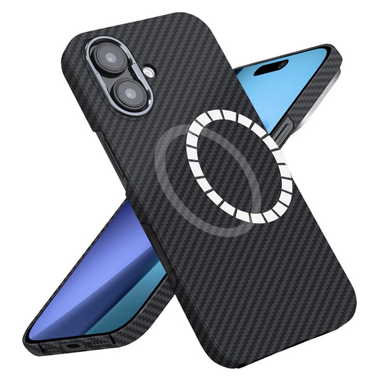 MagSafe-kotelo Apple iPhone 17:lle, Techsuit, Aramidikuitu, Musta