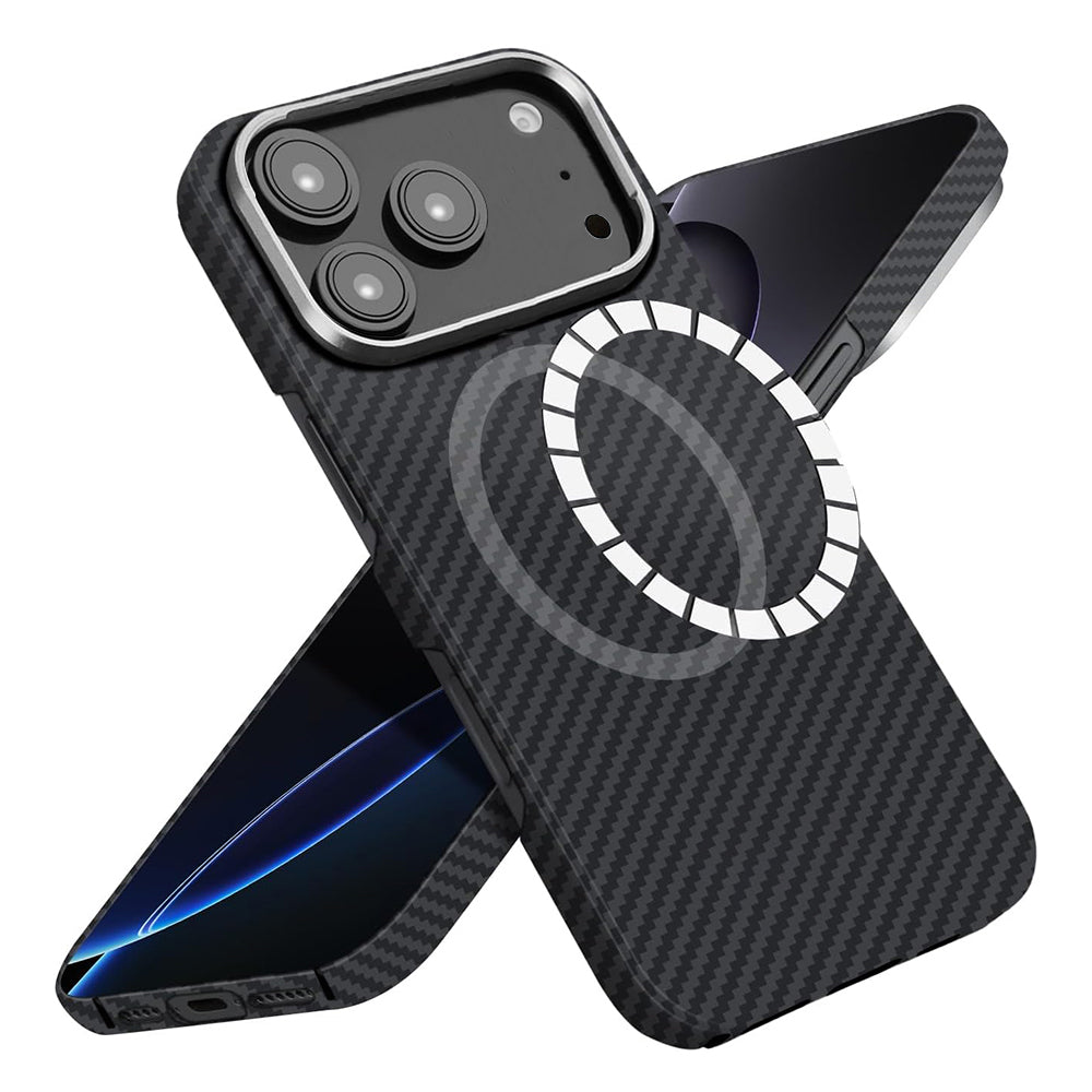 MagSafe-kotelo Apple iPhone 17 Pro Maxille, Techsuit, Aramidikuitu, Musta