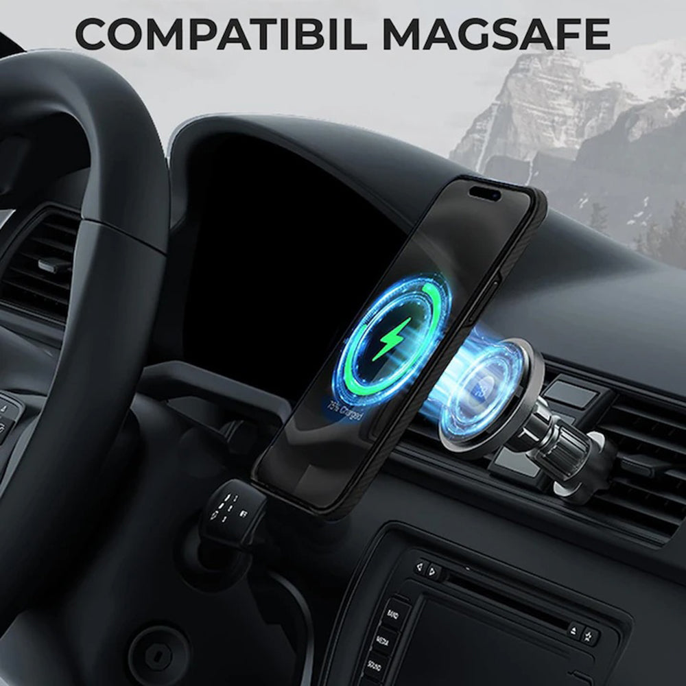 MagSafe-kotelo Apple iPhone 17 Pro Maxille, Techsuit, Aramidikuitu, Musta