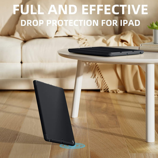Suojakuori Apple iPad 10.2 (2021) / 10.2 (2020) / 10.2 (2019), Techsuit, Flex Trifold, Musta