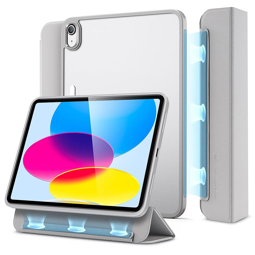 Suojakotelo Apple iPadille (2025) / (2022), ESR, Ascend Hybrid, Harmaa