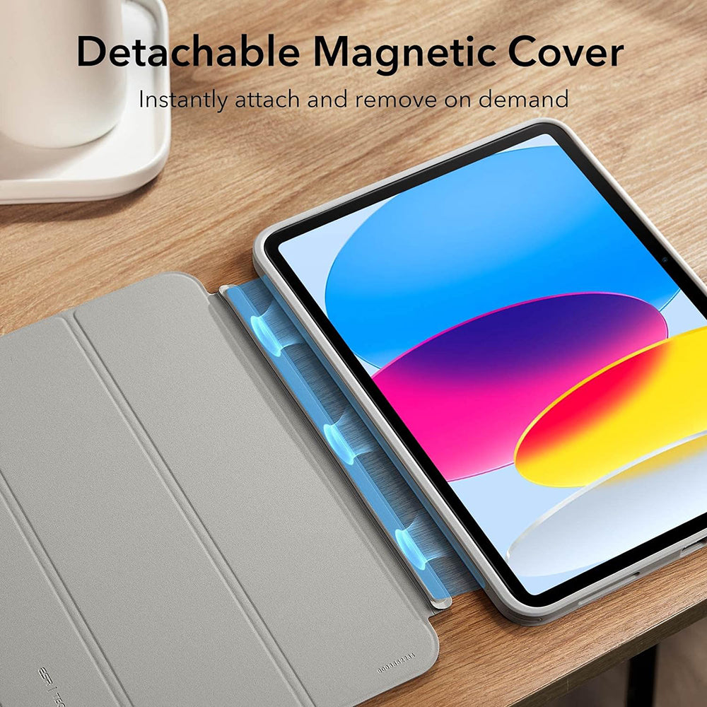 Suojakotelo Apple iPadille (2025) / (2022), ESR, Ascend Hybrid, Harmaa
