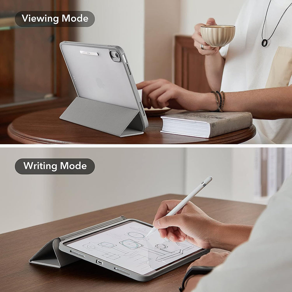 Suojakotelo Apple iPadille (2025) / (2022), ESR, Ascend Hybrid, Harmaa