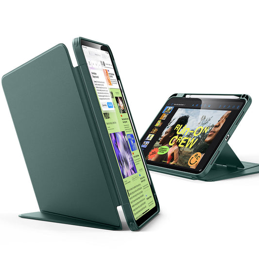 Case for Apple iPad (2025) / (2022), ESR, Flip Hybrid with Pencil Holder, Green