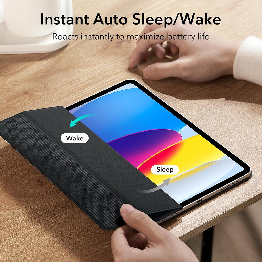 Suojakotelo Apple iPadille (2025) / (2022), ESR, Rebound, Musta