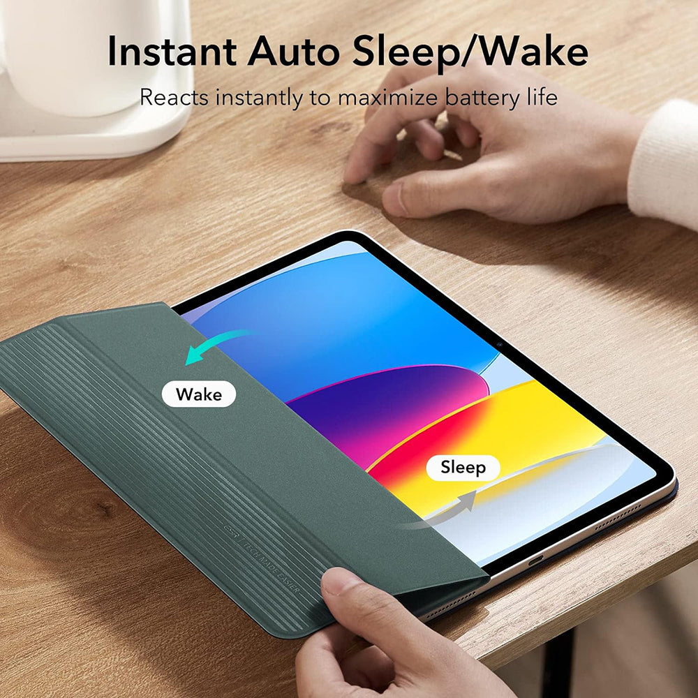 Suojakotelo Apple iPadille (2025) / (2022), ESR, Rebound, Satinoitu Vihreä