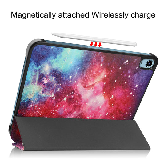 Kuori Apple iPadille (2025) / (2022), Techsuit, FoldPro Galaxy, Monivärinen