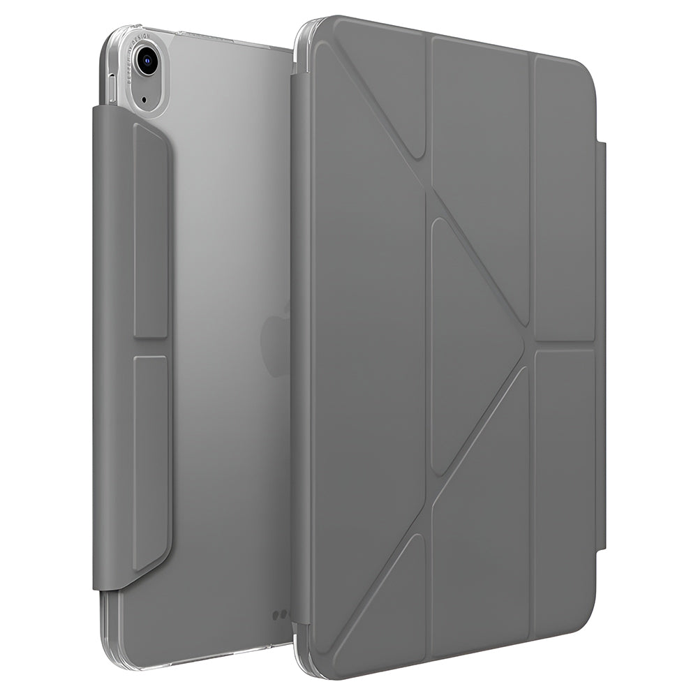 Suojakotelo Apple iPadille (2025), UNIQ, Camden Click, Harmaa