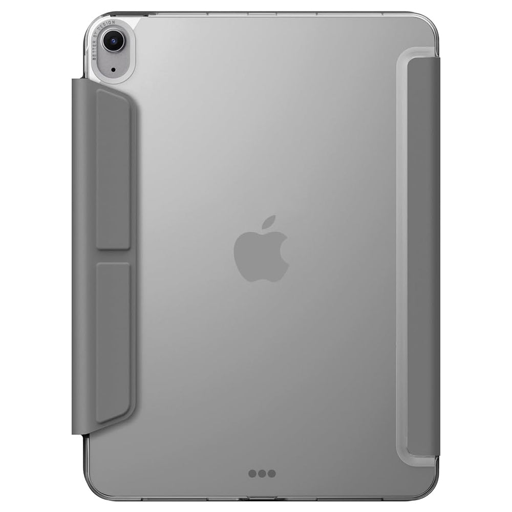 Suojakotelo Apple iPadille (2025), UNIQ, Camden Click, Harmaa