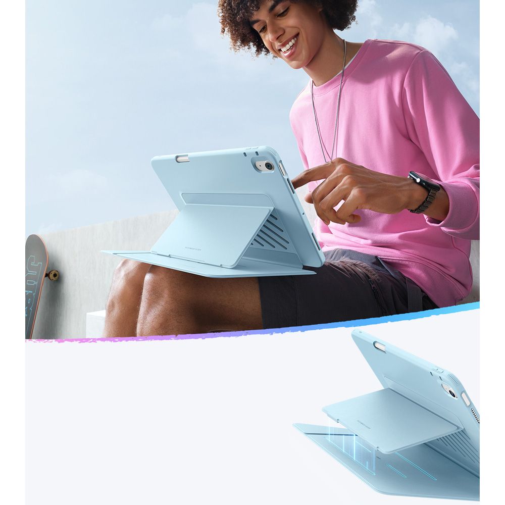 Kuori Apple iPad Air 13 (2026) / Air 13 (2025) / Air 13 (2024), ESR, Flip Hybrid, Sininen