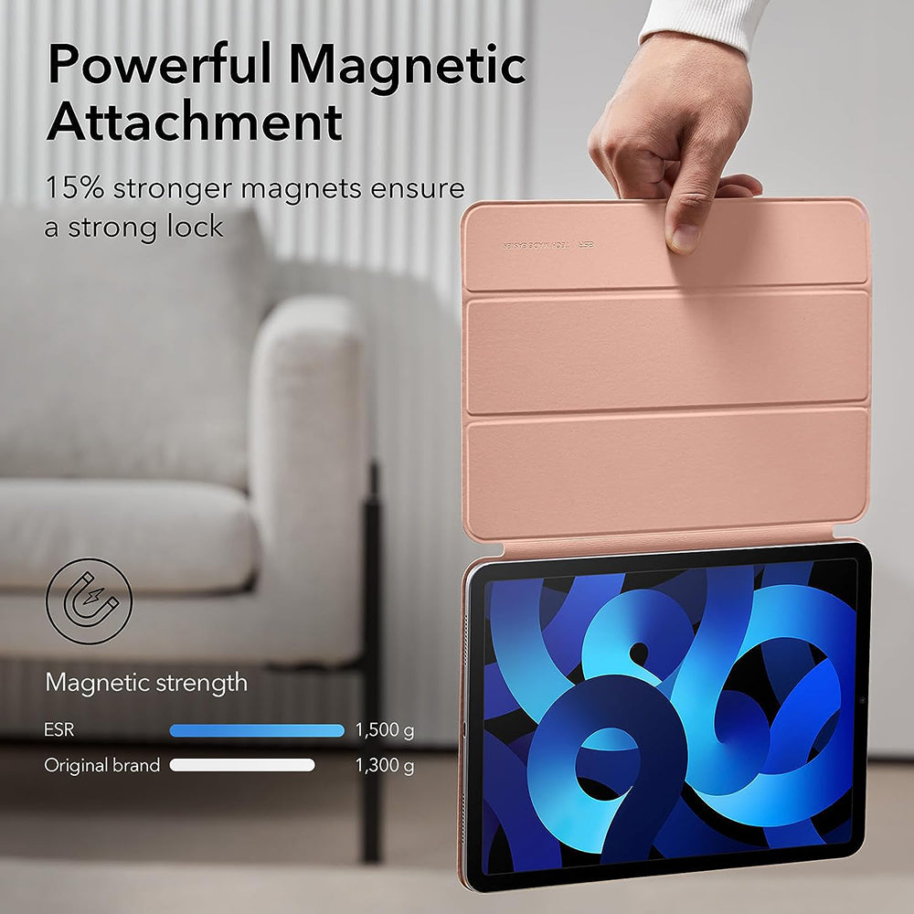 Suojakotelo Apple iPad Air 11:lle (2024) / Air (2022) / Air (2020) / Pro 11 (2018), ESR, Rebound, Pinkki