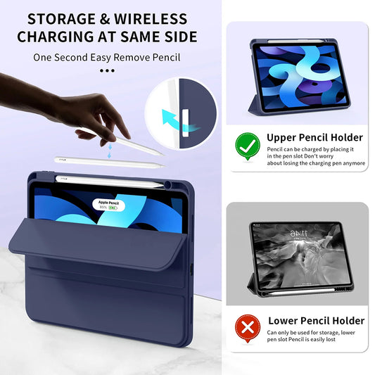 Kuori Apple iPad Air 11 (2026) / iPad Air 11 (2025) / Air 11 (2024) varten, Techsuit, Flex Trifold, Harmaa