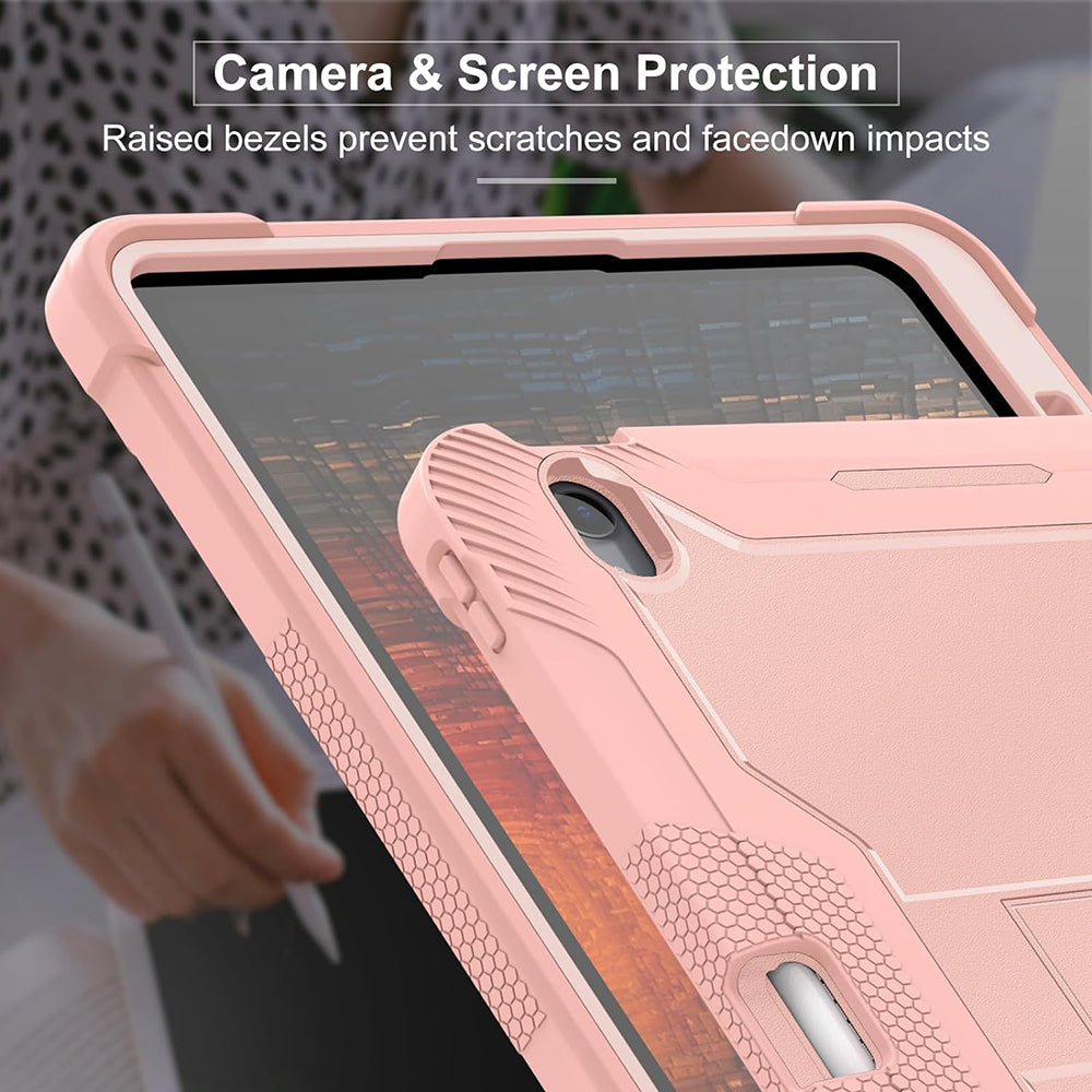 Kuori Apple iPad Air 13 (2026) / Air 13 (2025) / Air 13 (2024), Techsuit, Rugged TabShell, Vaaleanpunainen
