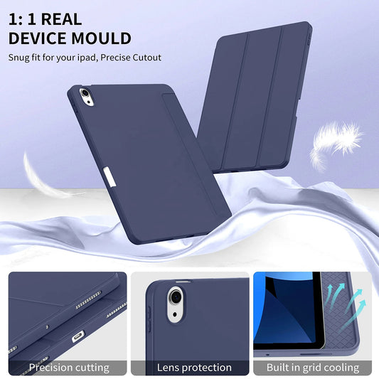 Kuori Apple iPad Air (2022) / Air (2020) varten, Techsuit, Flex Trifold, Vihreä Matcha