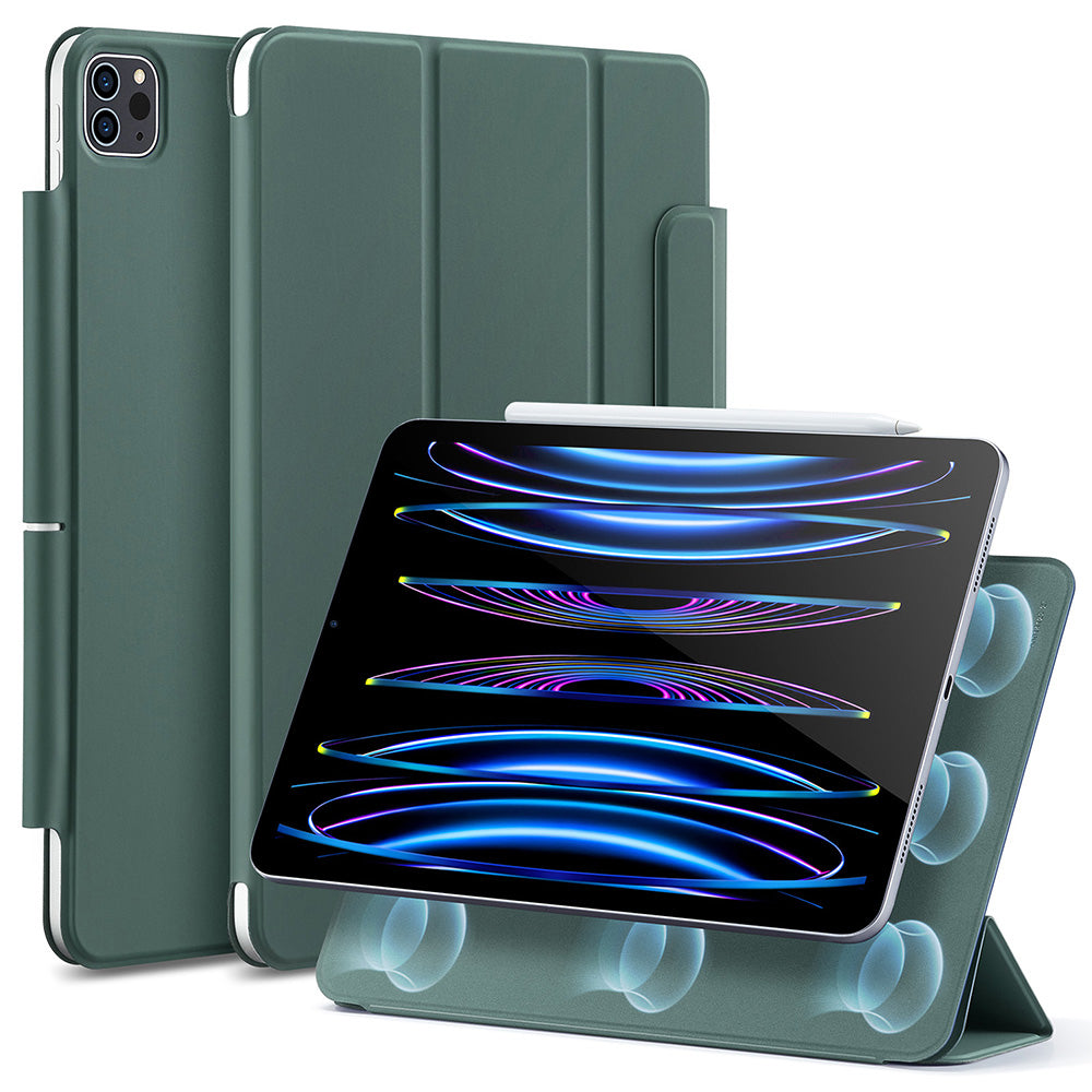 Suojakotelo Apple iPad Pro 11 (2022) / Pro 11 (2021) / Pro 11 (2020) / Pro 11 (2018), ESR, Rebound, Satinoitu Vihreä