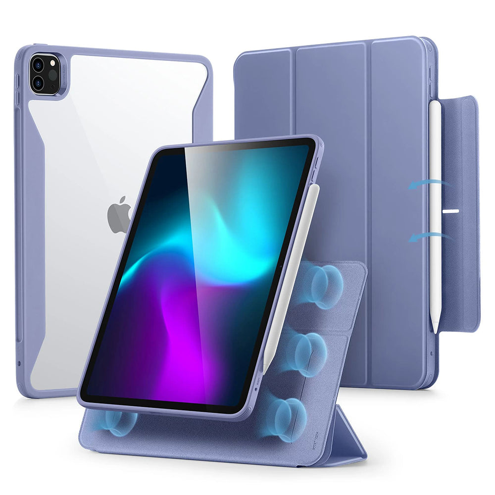 Suojakotelo Apple iPad Pro 11 (2024), ESR, Rebound Hybrid, Violetti