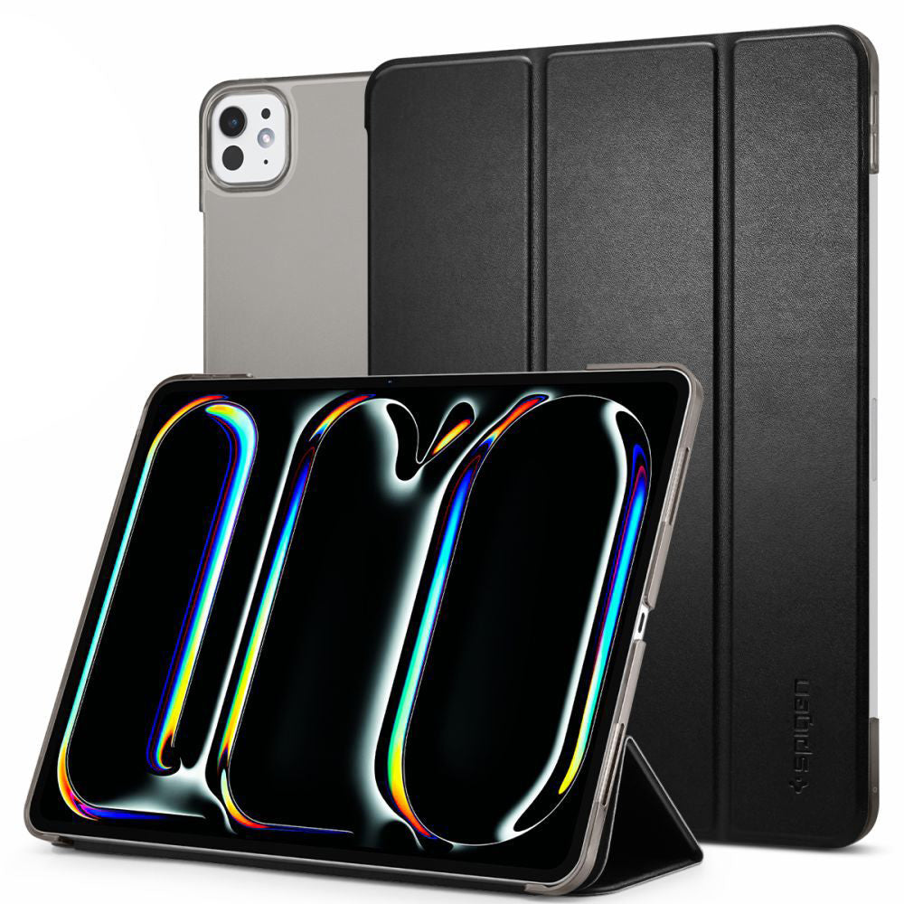 Kuori Apple iPad Pro 11 (2024), Spigen, Smart Fold, Musta ACS07025