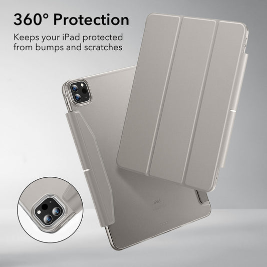 Suojakotelo Apple iPad Pro 13 (2024), ESR, Ascend Trifold, Harmaa